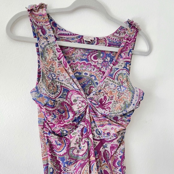 Sweet Pea Purple Patterned Tank Top - Picture 5 of 6